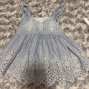 Baby Gap blue eyelet dress - 3 months